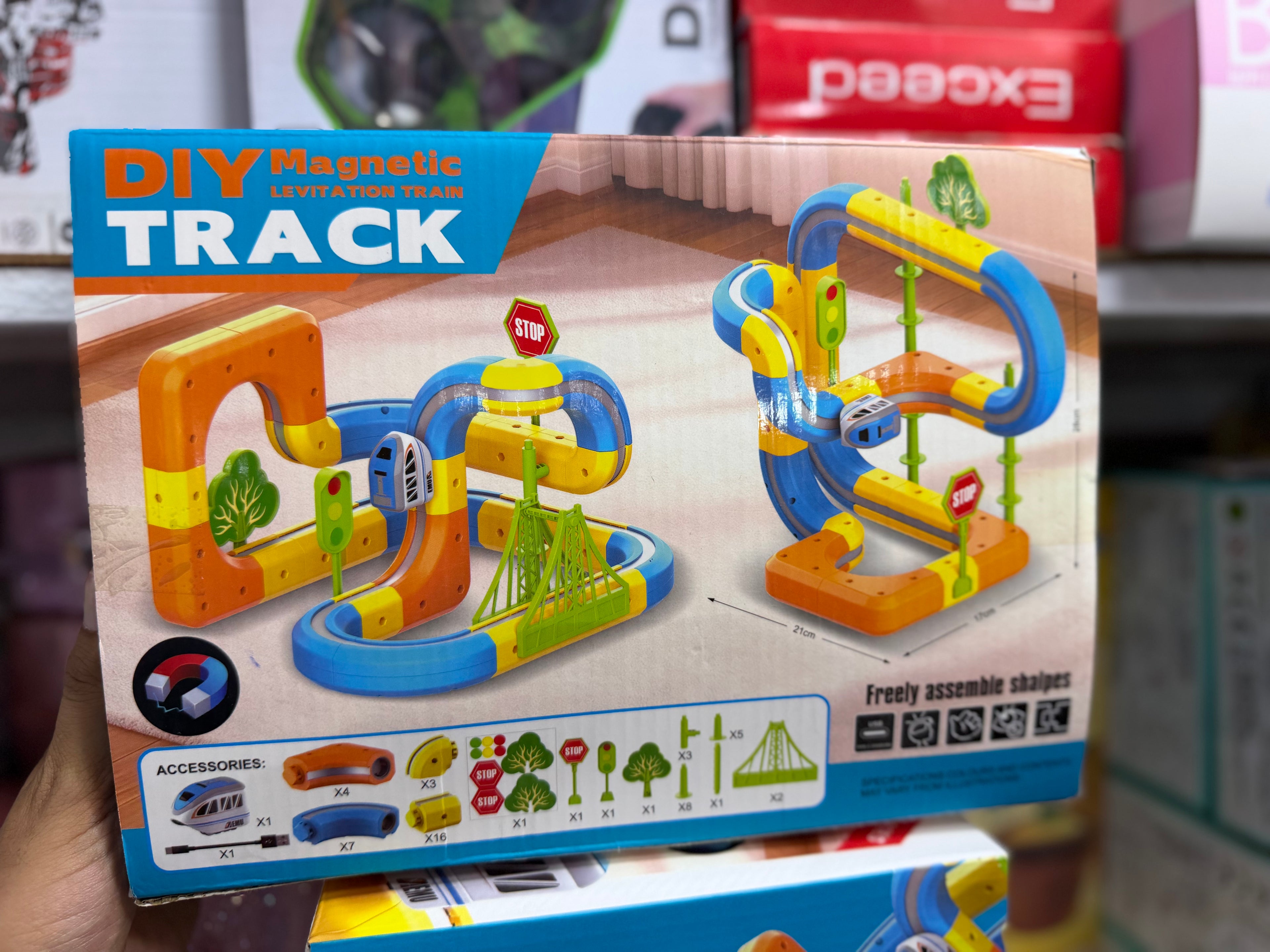 DIY Magnetic Levitation Train Track Set | Educational Magnetic Building Toy for Kids