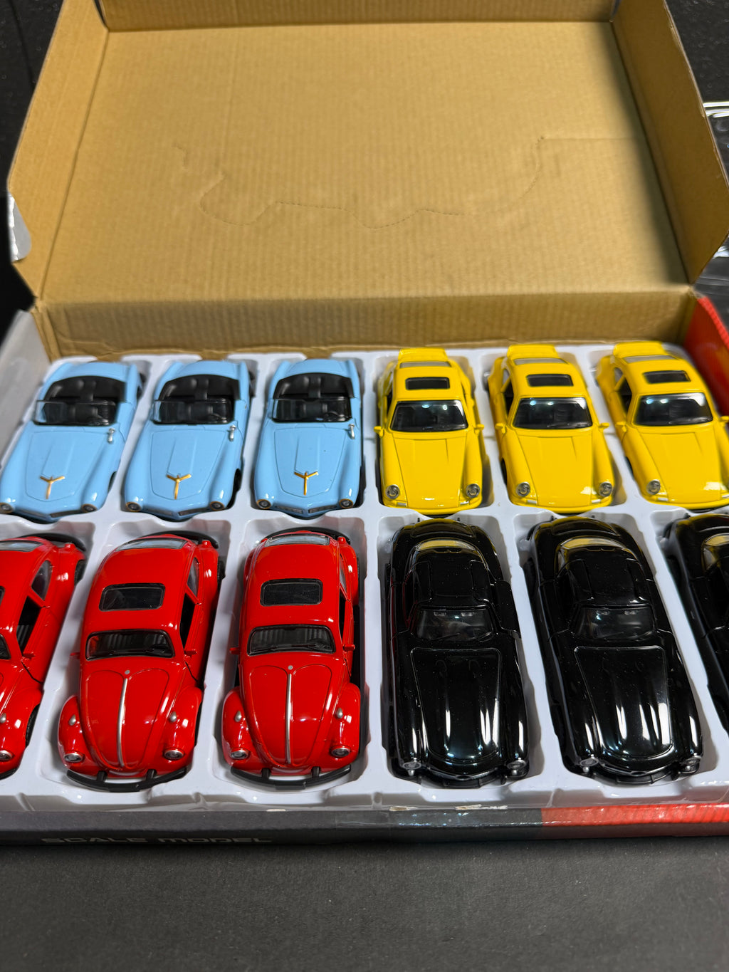 1:43 Scale Diecast Metal Cars – Pack of 4 | Pull Back | Openable Doors