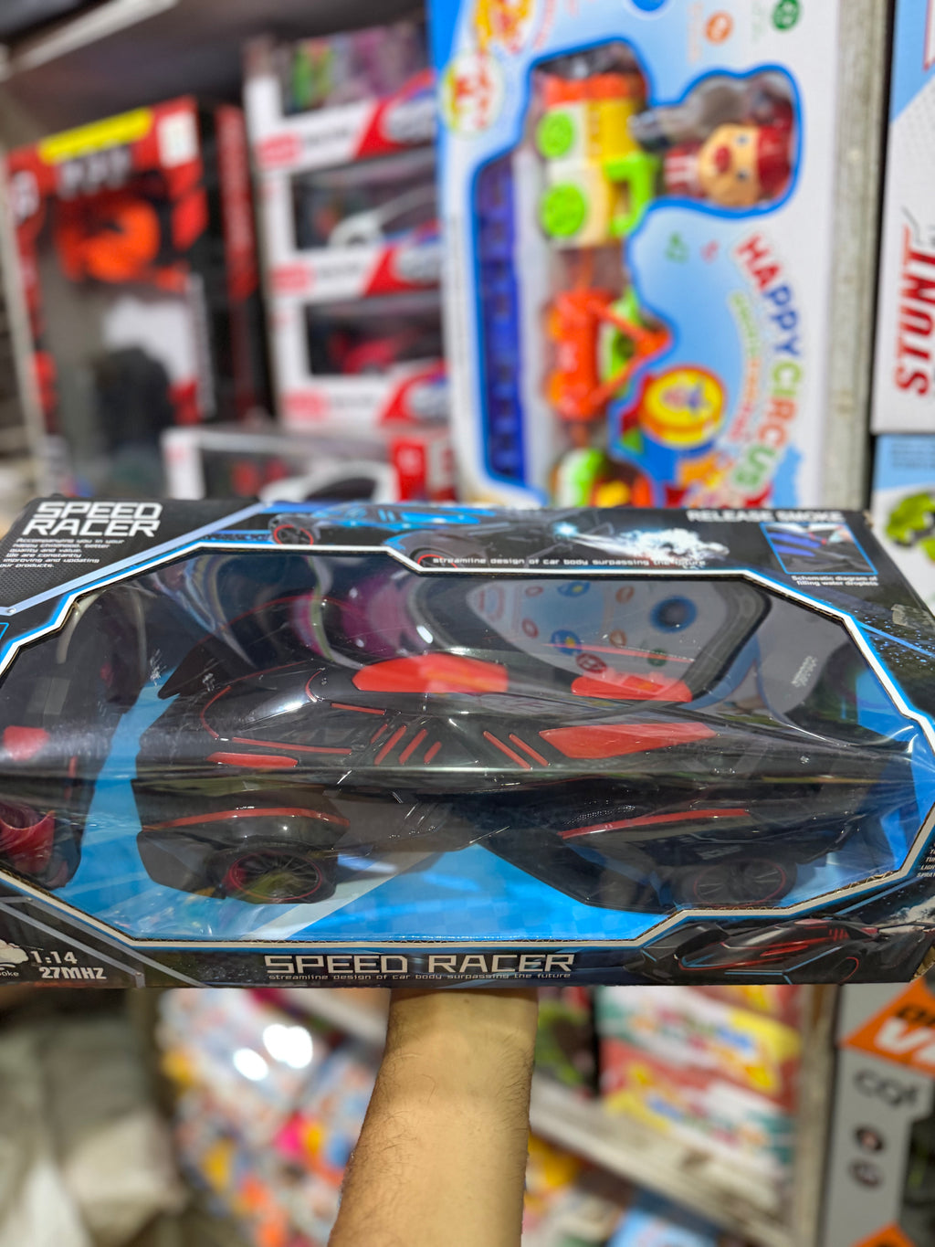 Speed Racer RC Car with Spray Smoke & LED Lights (1:14 Scale)