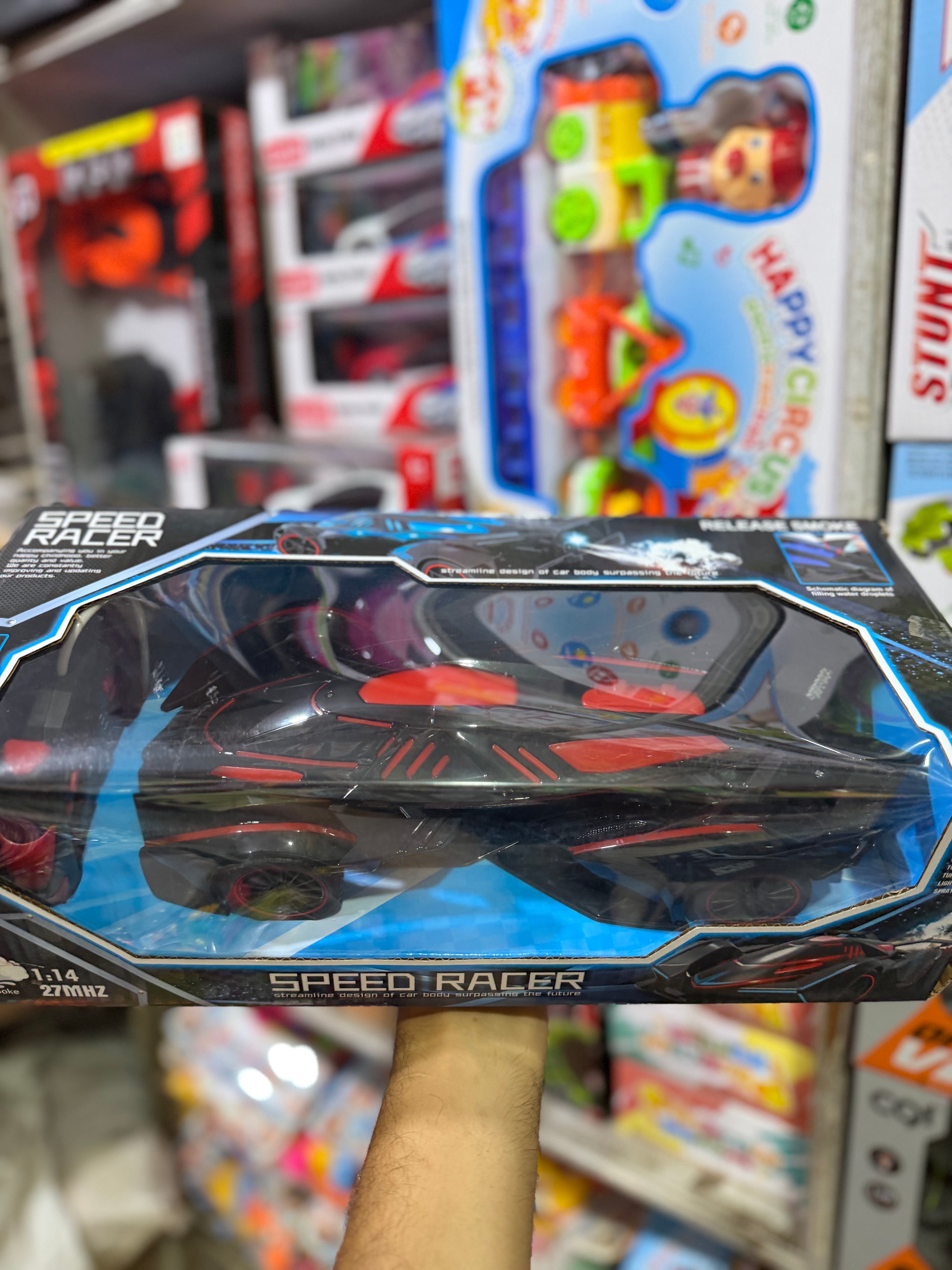 Speed Racer RC Car with Spray Smoke & LED Lights (1:14 Scale)