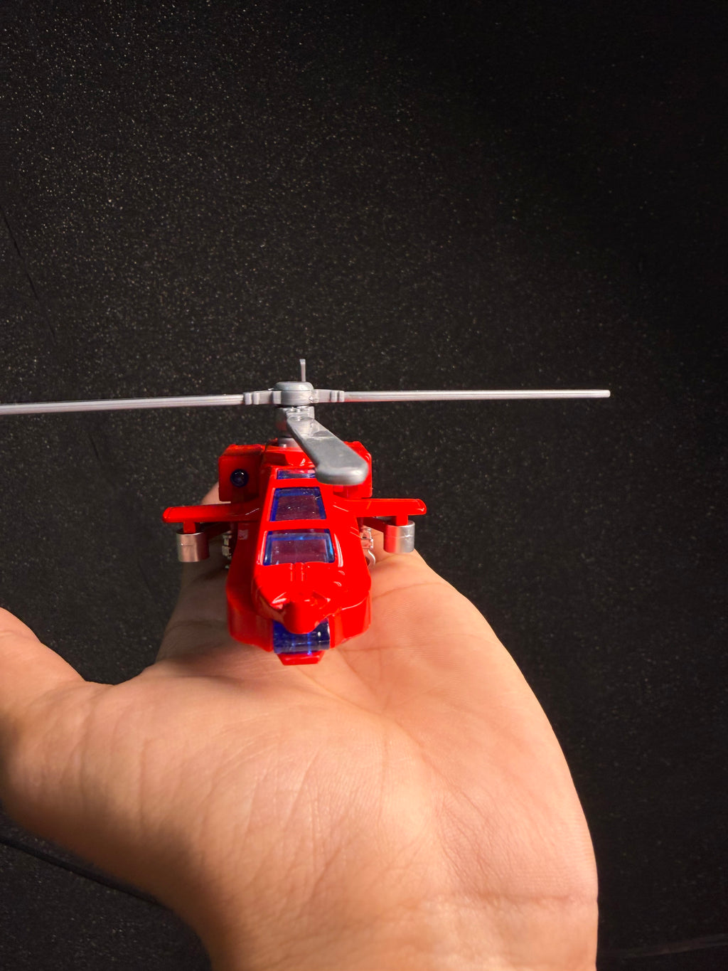 die cast metal body helecopter with realistic sound nd light