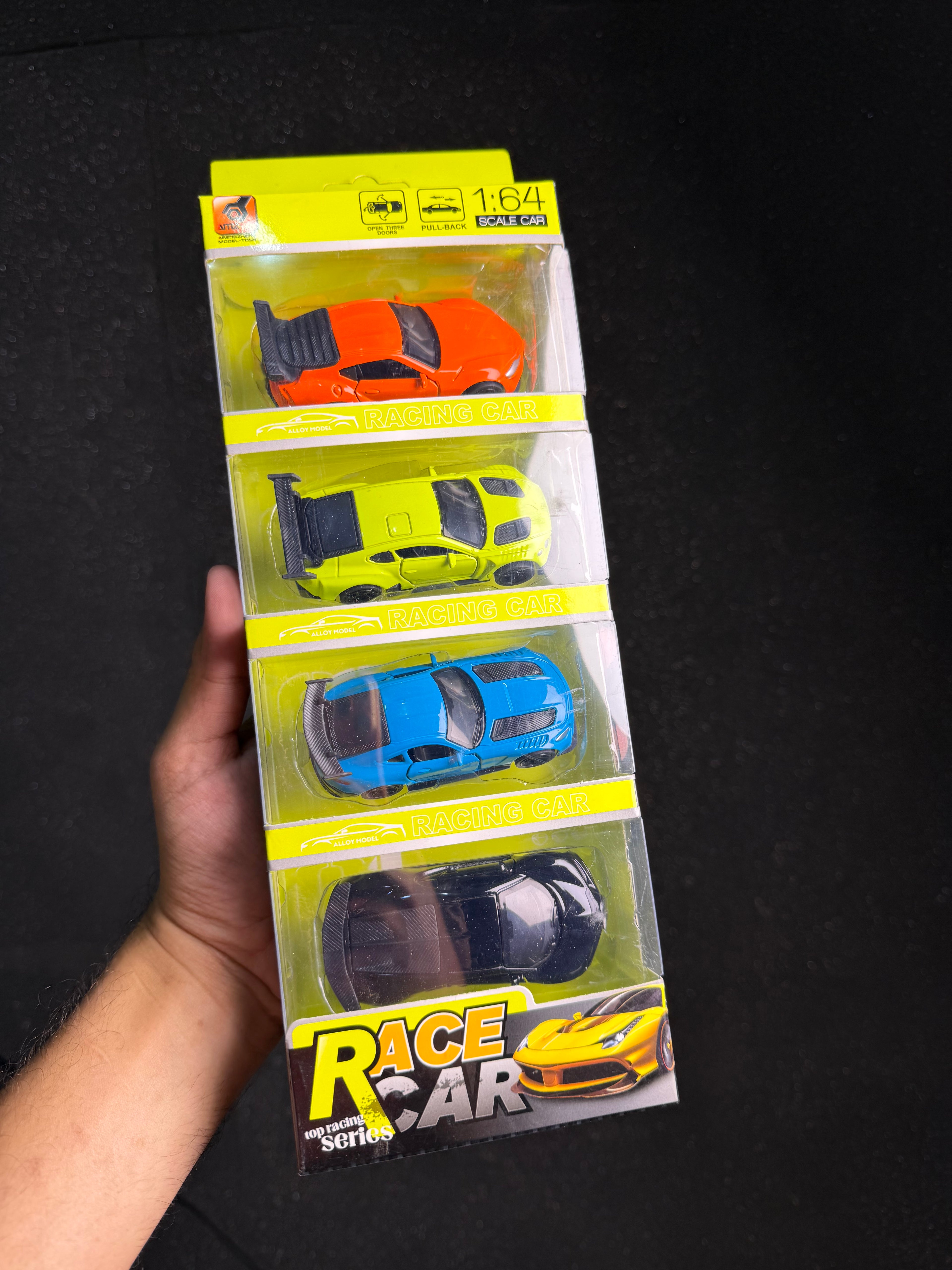 pack of 4 metal cars