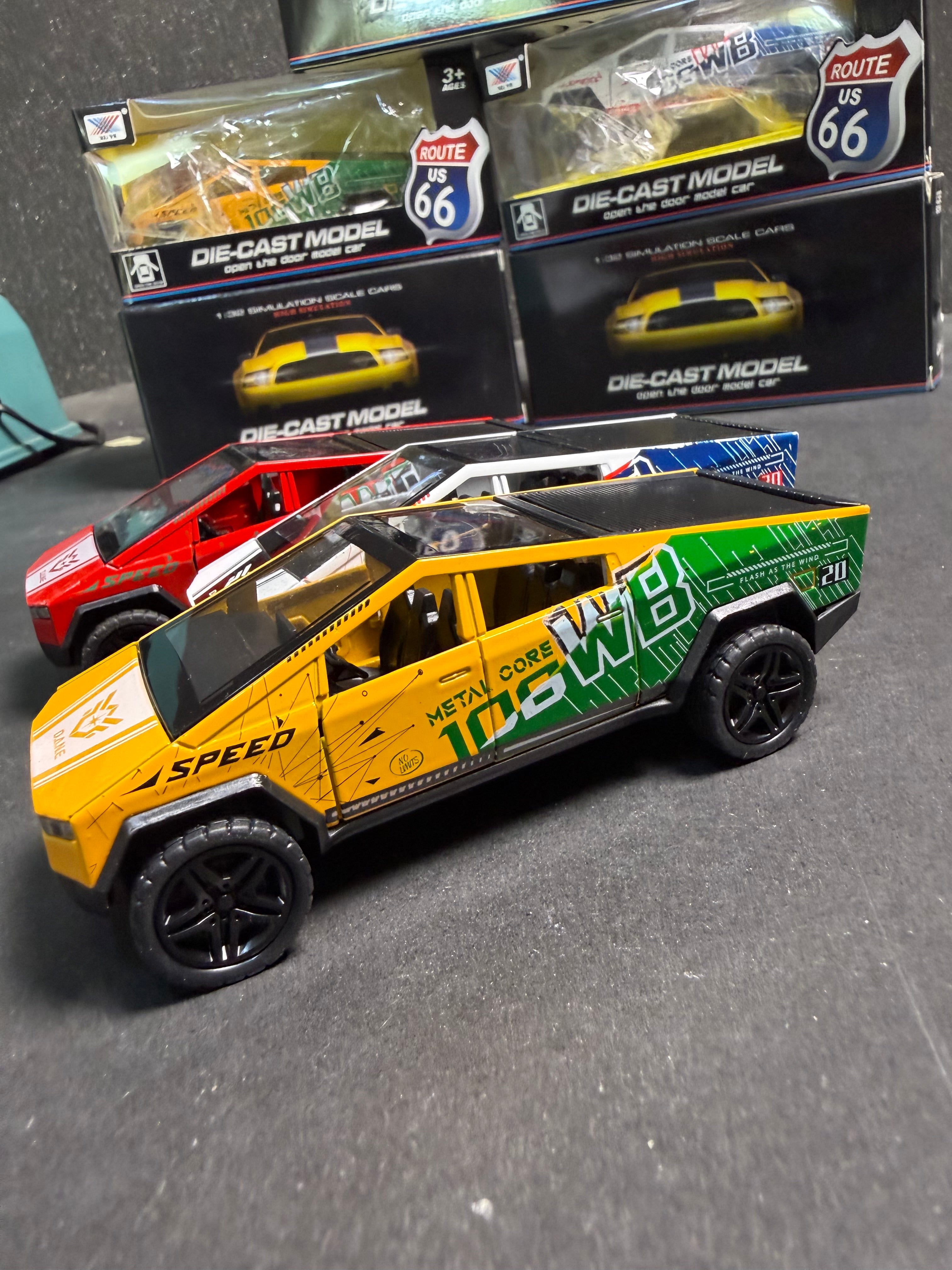 Tesla Cybertruck Die-Cast Metal Model Car – 1:36 Scale