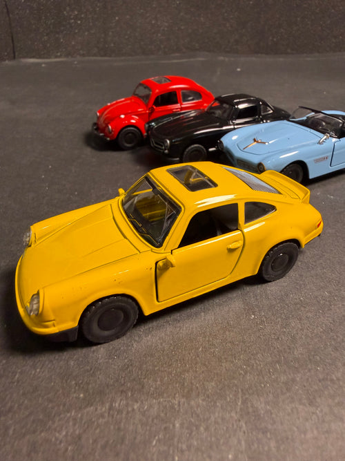1:43 Scale Diecast Metal Cars – Pack of 4 | Pull Back | Openable Doors