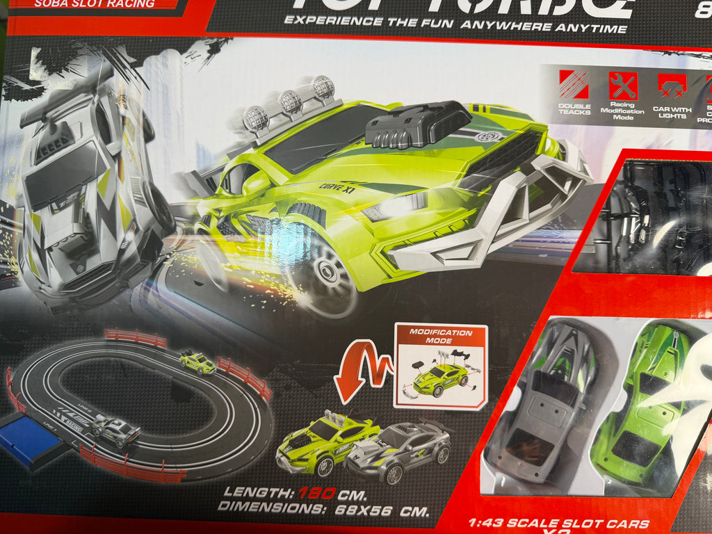 Racing Slot Car Track Set – 1:43 Scale