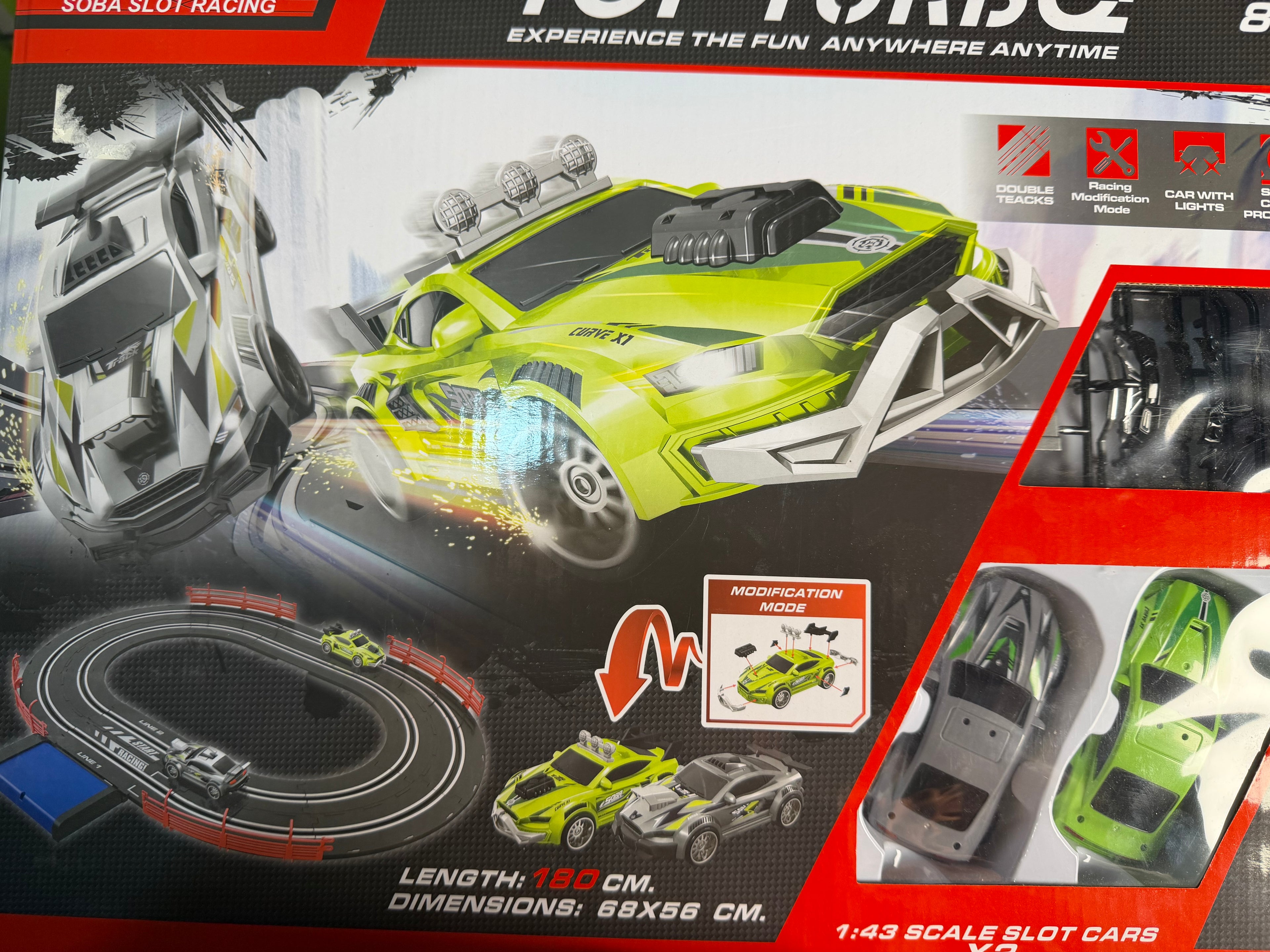 Racing Slot Car Track Set – 1:43 Scale