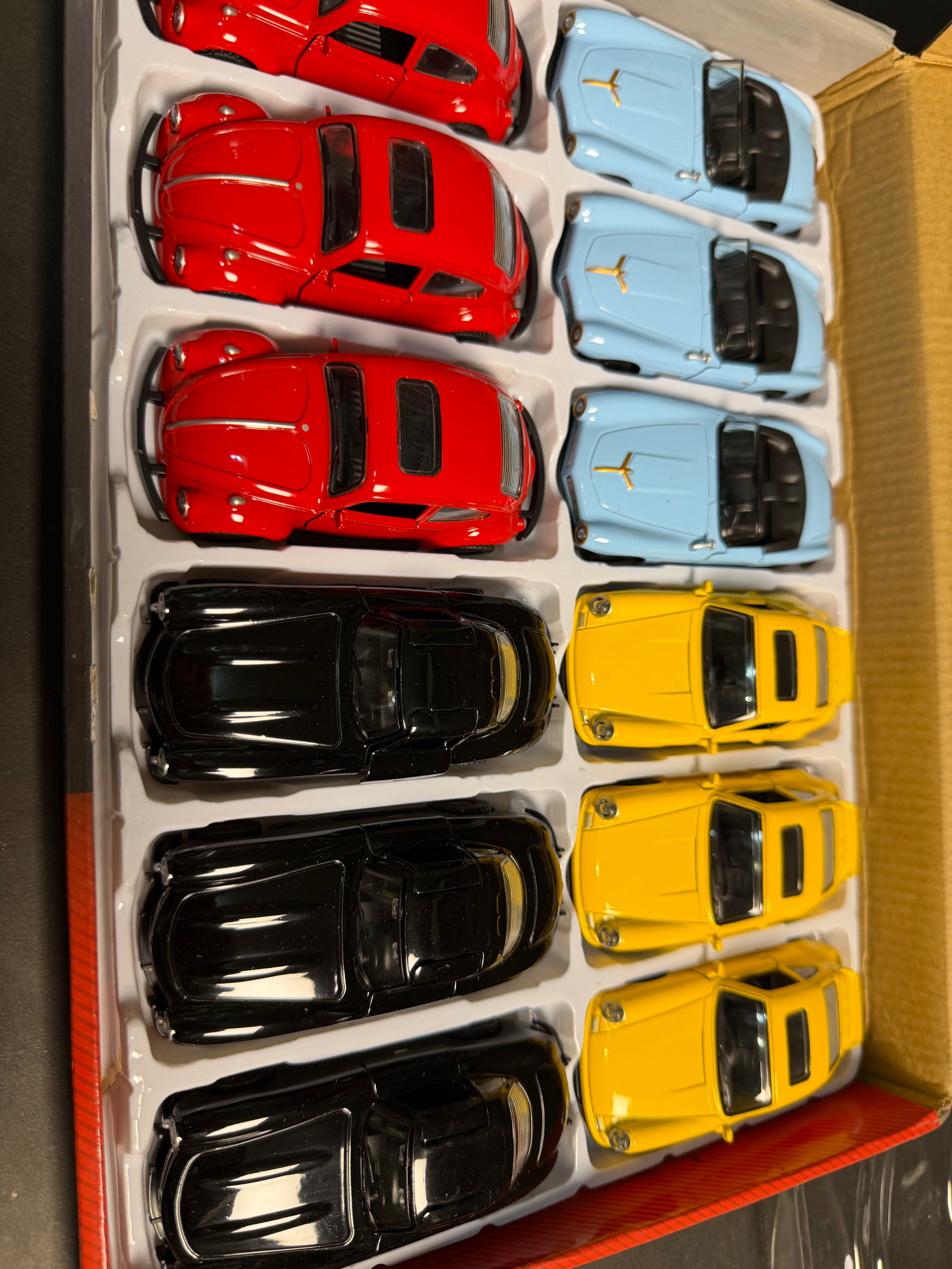 1:43 Scale Diecast Metal Cars – Pack of 4 | Pull Back | Openable Doors