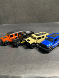 1:43 Scale Off-Road SUV Diecast Metal Cars – Pack of 4 | Pull Back | Openable Doors