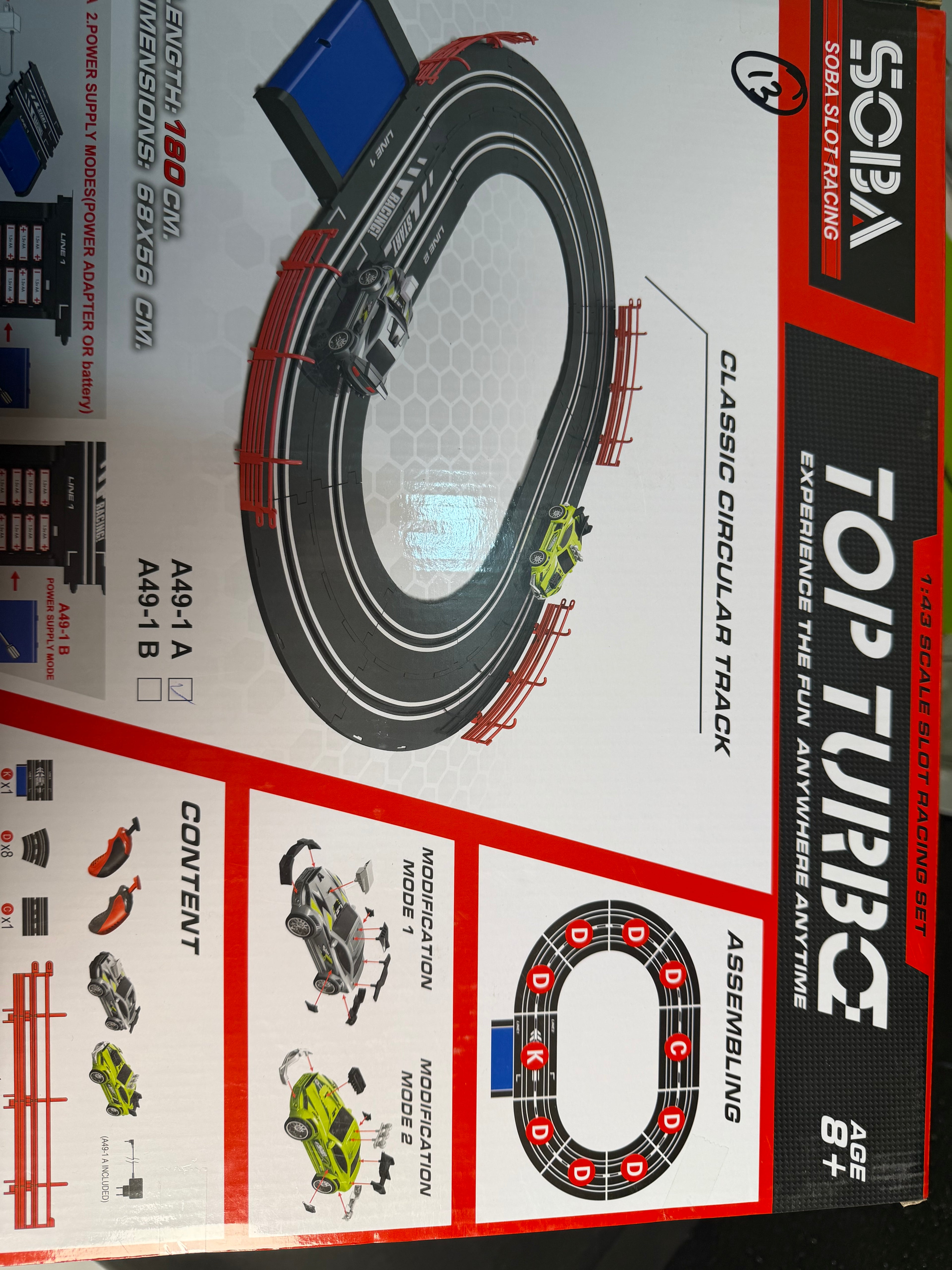 Racing Slot Car Track Set – 1:43 Scale