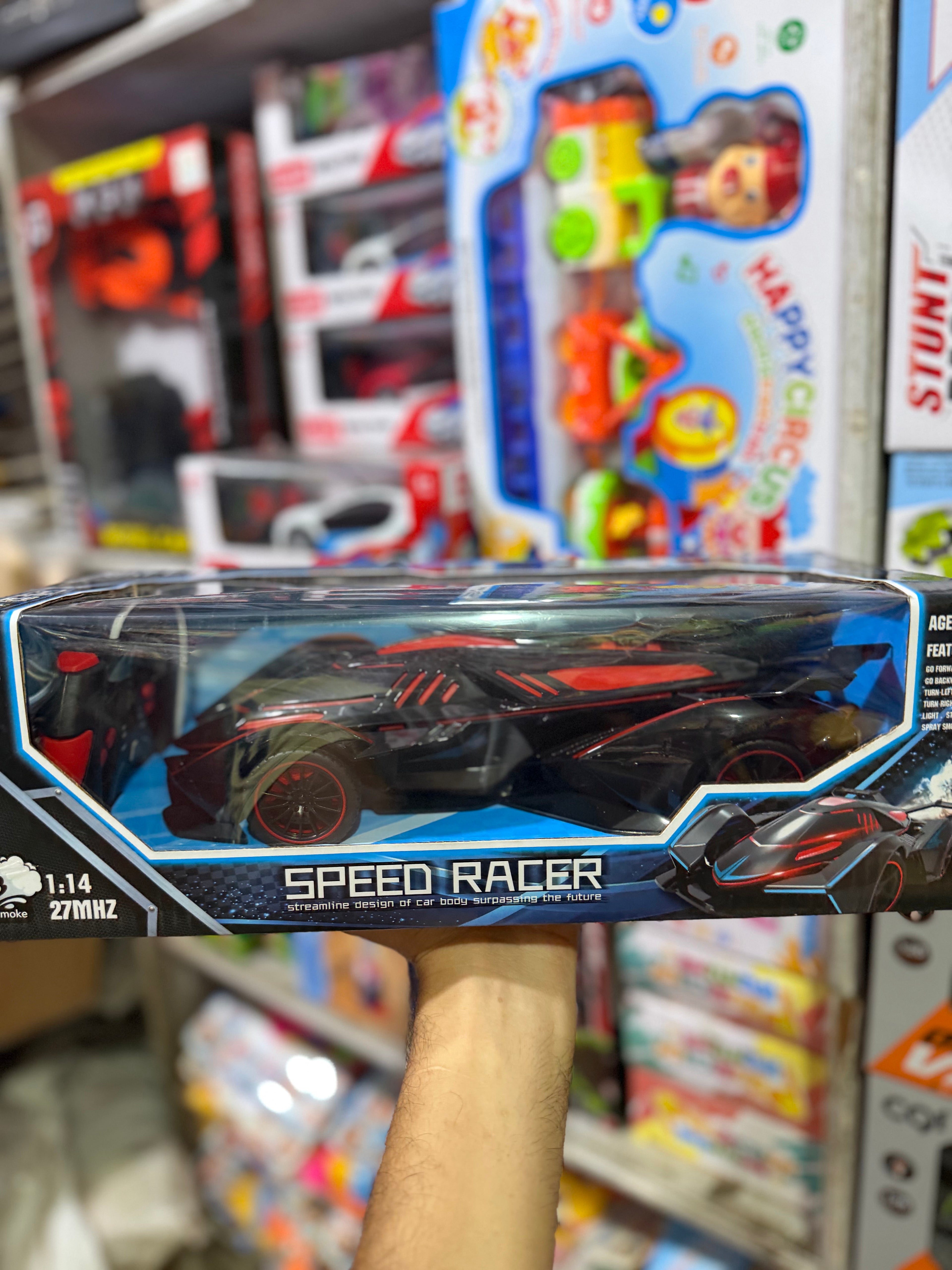 Speed Racer RC Car with Spray Smoke & LED Lights (1:14 Scale)