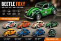 1:43 Scale Classic Volkswagen Beetle Die-Cast Model Car – Vintage Collectible Toy