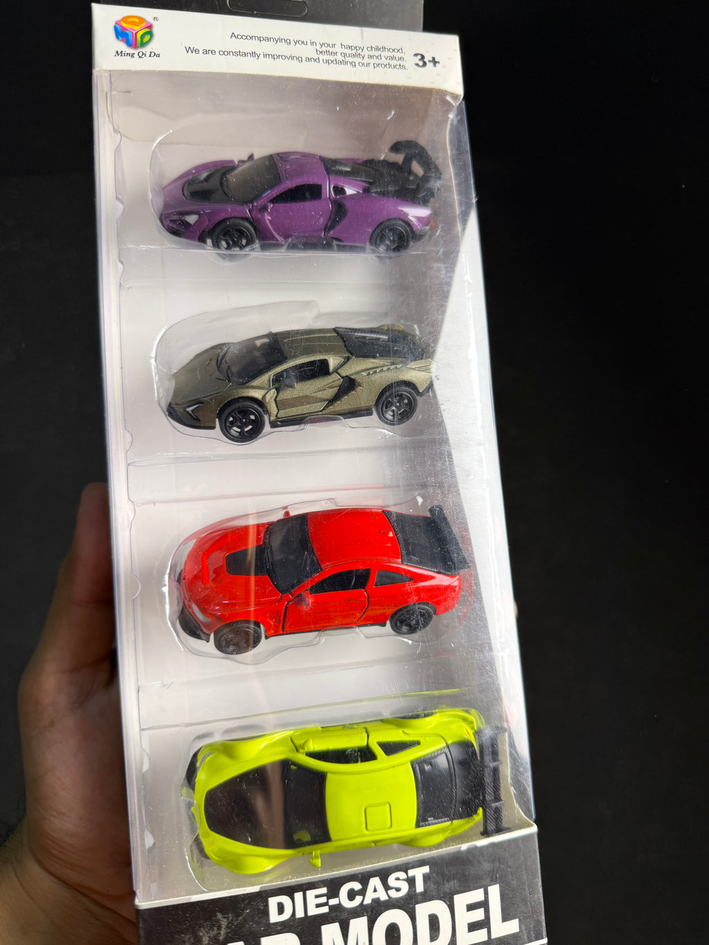 pack of 4 metal cars