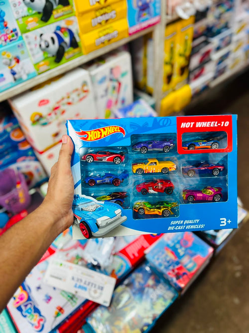 10-Piece Die-Cast Toy Car Gift Set | Metal Mini Racing Cars for Kids
