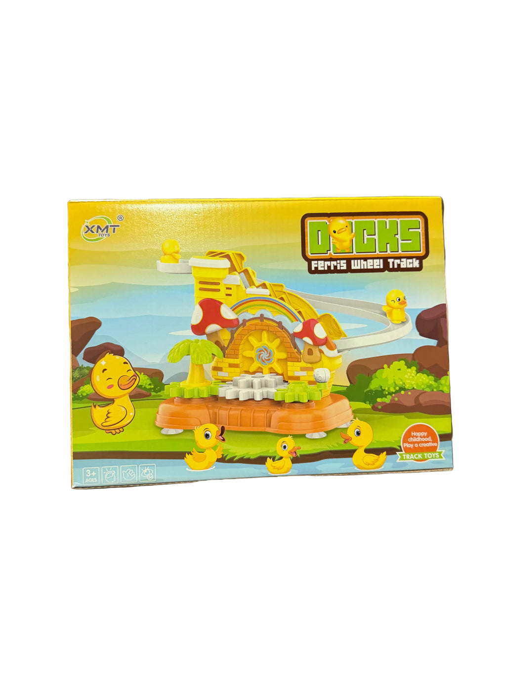 Duck Ferris Wheel Track Toy with Music & Lights | Interactive Climbing Duck Track Set for Kids 3+