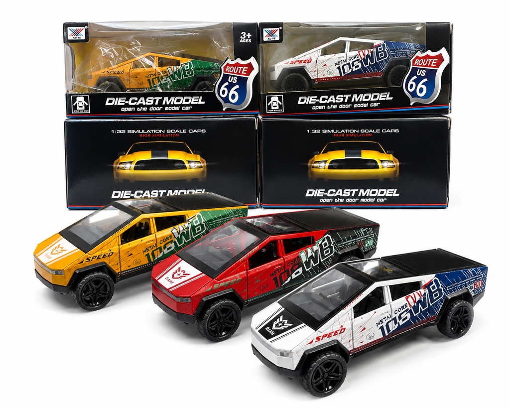 Tesla Cybertruck Die-Cast Metal Model Car – 1:36 Scale