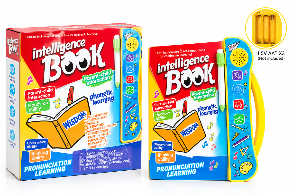 Intelligence Book Electronic Learning Toy for Kids | Educational Phonics & Alphabet Book