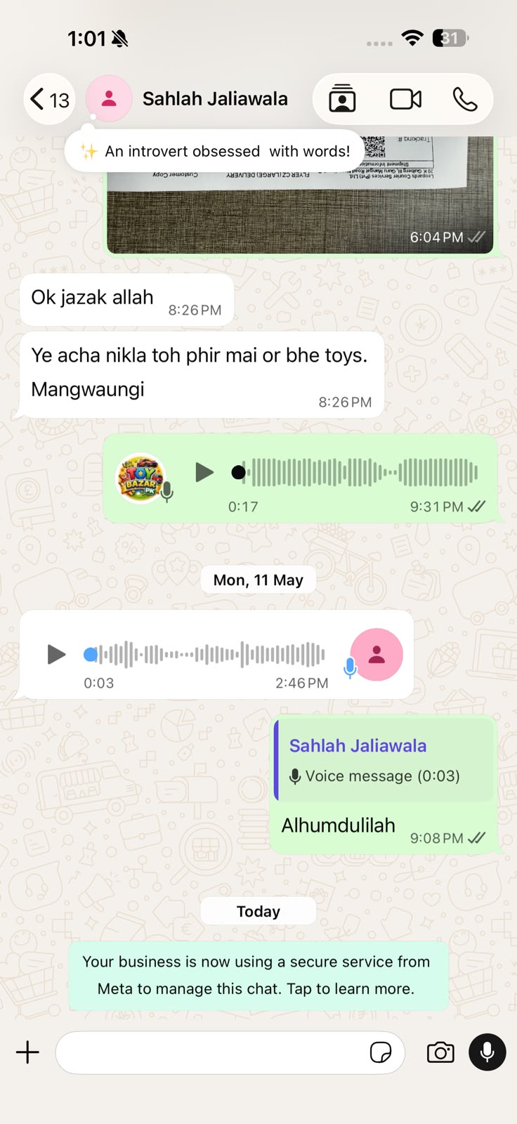 Customer review screenshot